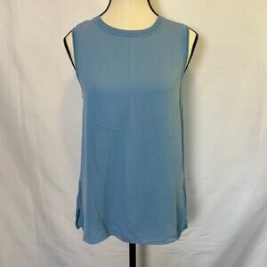 Theory Women's Size Small Blue Crew Neck Sleeveless Tank Top Lightweight